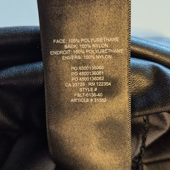 Wilfred Free Daria Black Faux Leather Leggings Size Small - Picture 8 of 8